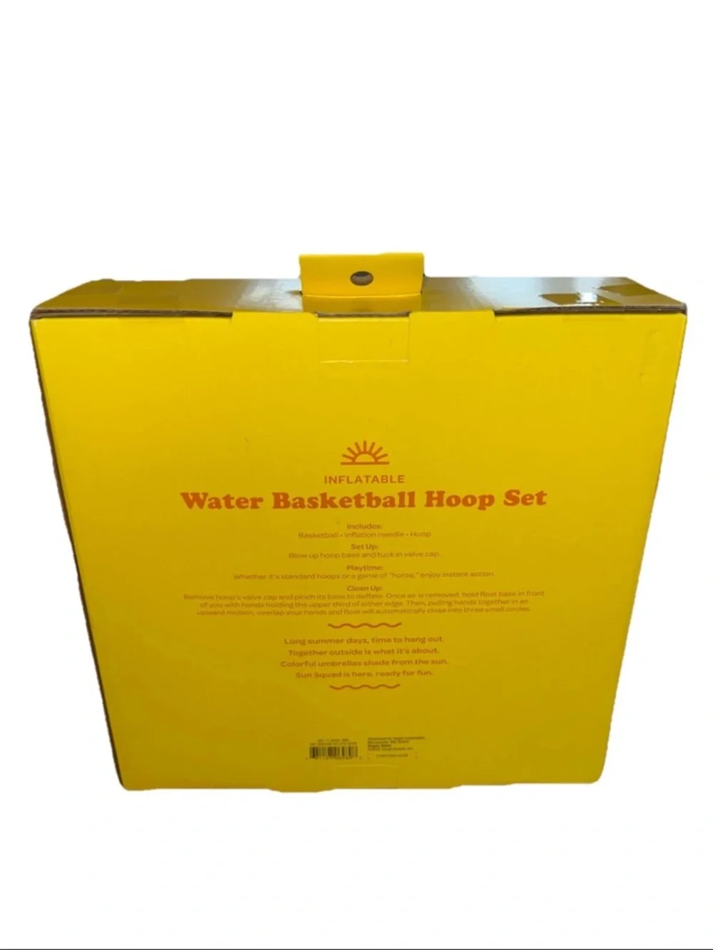 Sun‎ Squad Inflatable Pool Basketball Hoop Set NIB Summer Fun